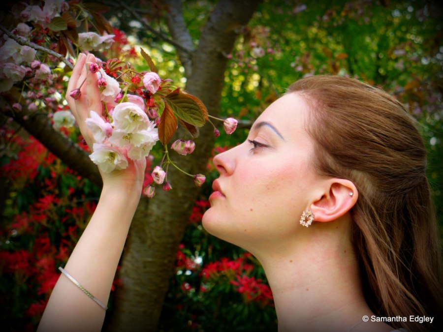 Helen with some flowers