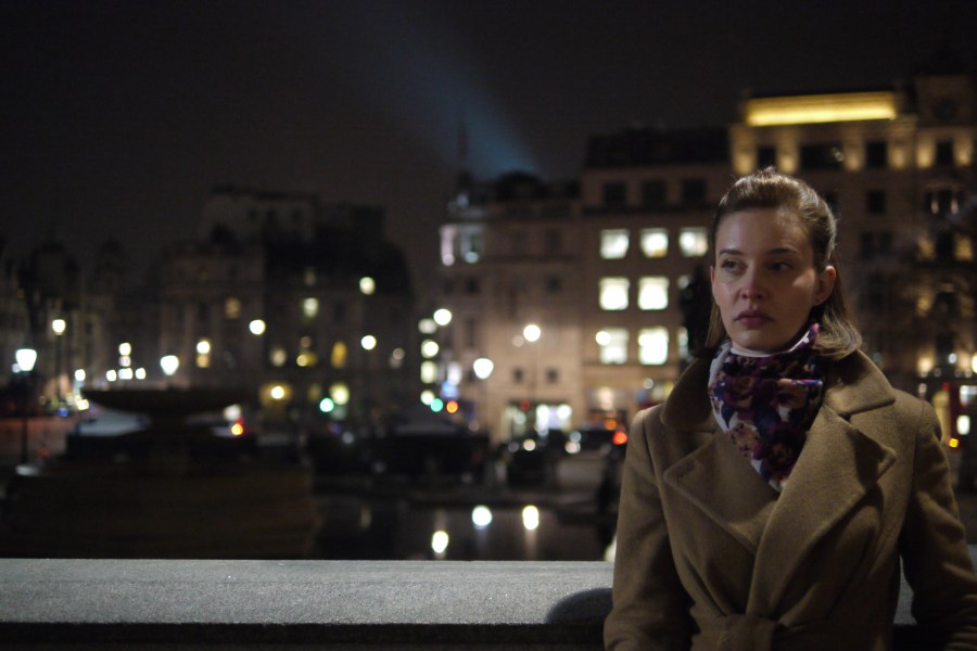 Helen Lloyd at Trafalgar Square