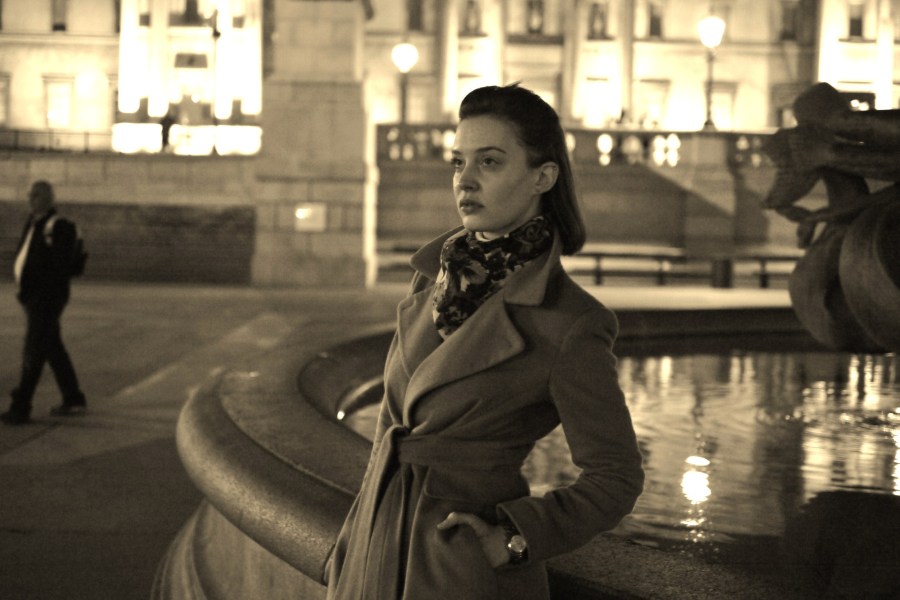 Helen Lloyd at Trafalgar Square