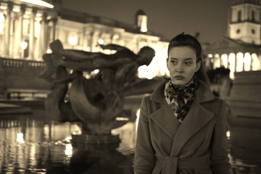 Helen Lloyd at Trafalgar Square
