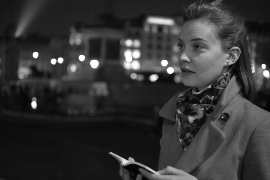 Helen Lloyd at Trafalgar Square
