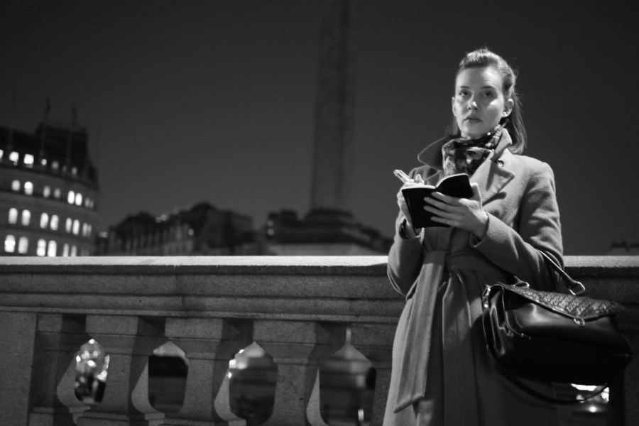 Helen Lloyd at Trafalgar Square