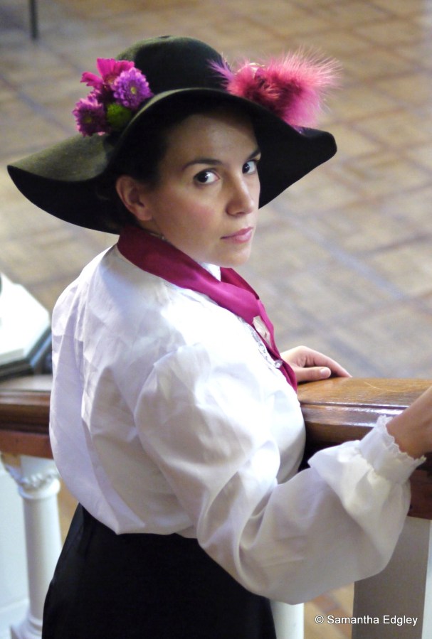 Maya Levy on the stairs